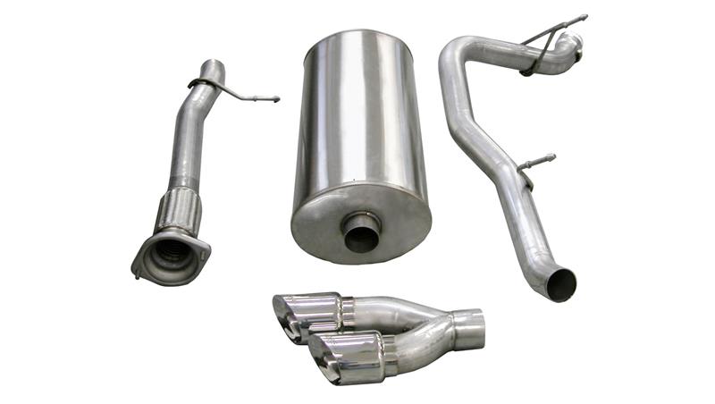Cadillac Escalade ESV Performance Exhaust - Single Side Exit - CORSA Performance - Cat Back Sport - Polished - `07-`10